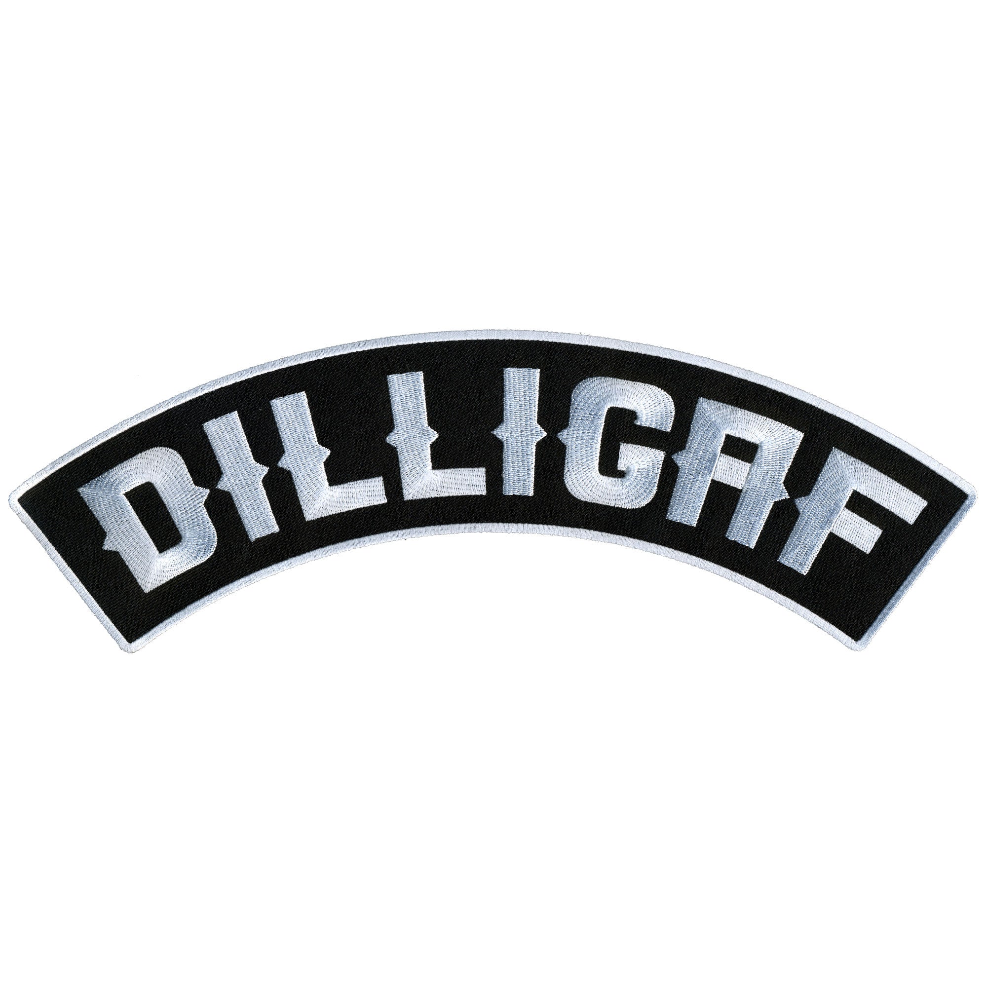 Hot Leathers DILLIGAF 12” X 3” Top Rocker Patch – Pixies Lounge Online