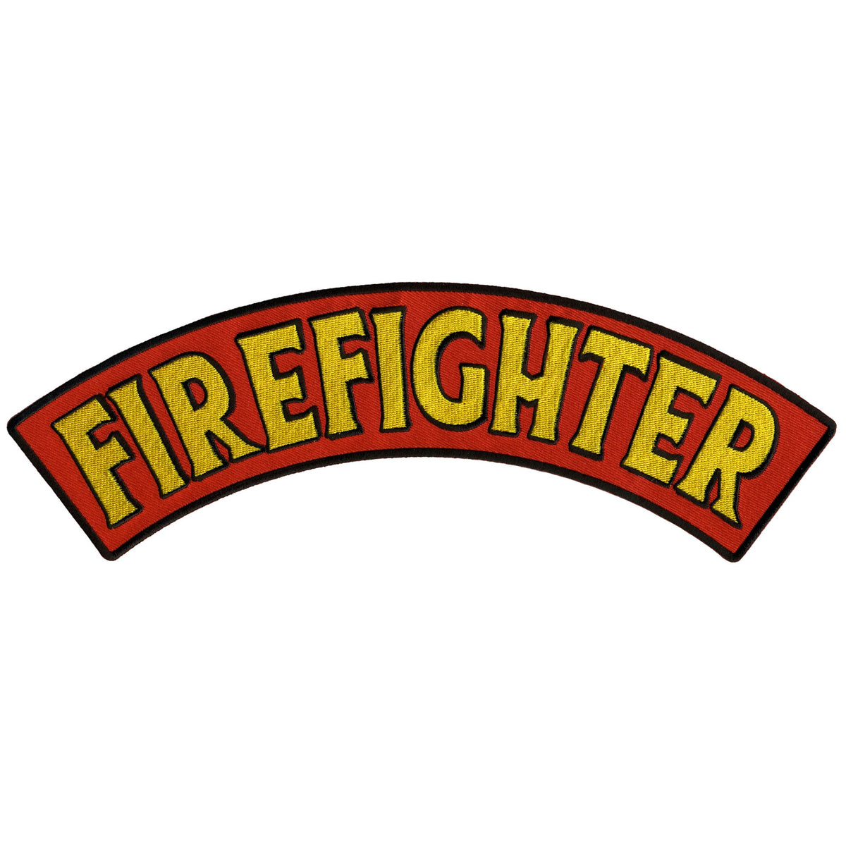 Firefighter Rocker Patch Hot Leathers Firefighter 12” X 3” Top Rocker Patch – Pixies Lounge Online