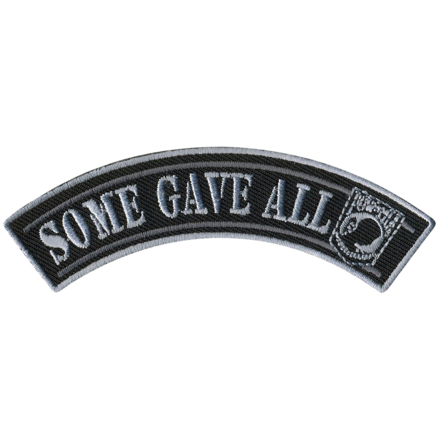 Hot Leathers Some Gave All 4” X 1” Top Rocker Patch