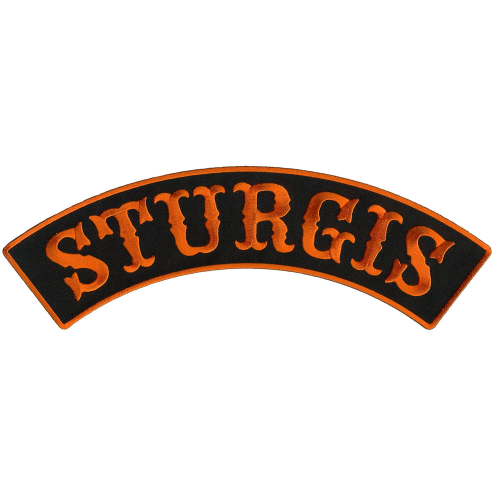 Hot Leathers PPM4155 Sturgis 12” X 3” Top Rocker Patch – Pixies Lounge ...