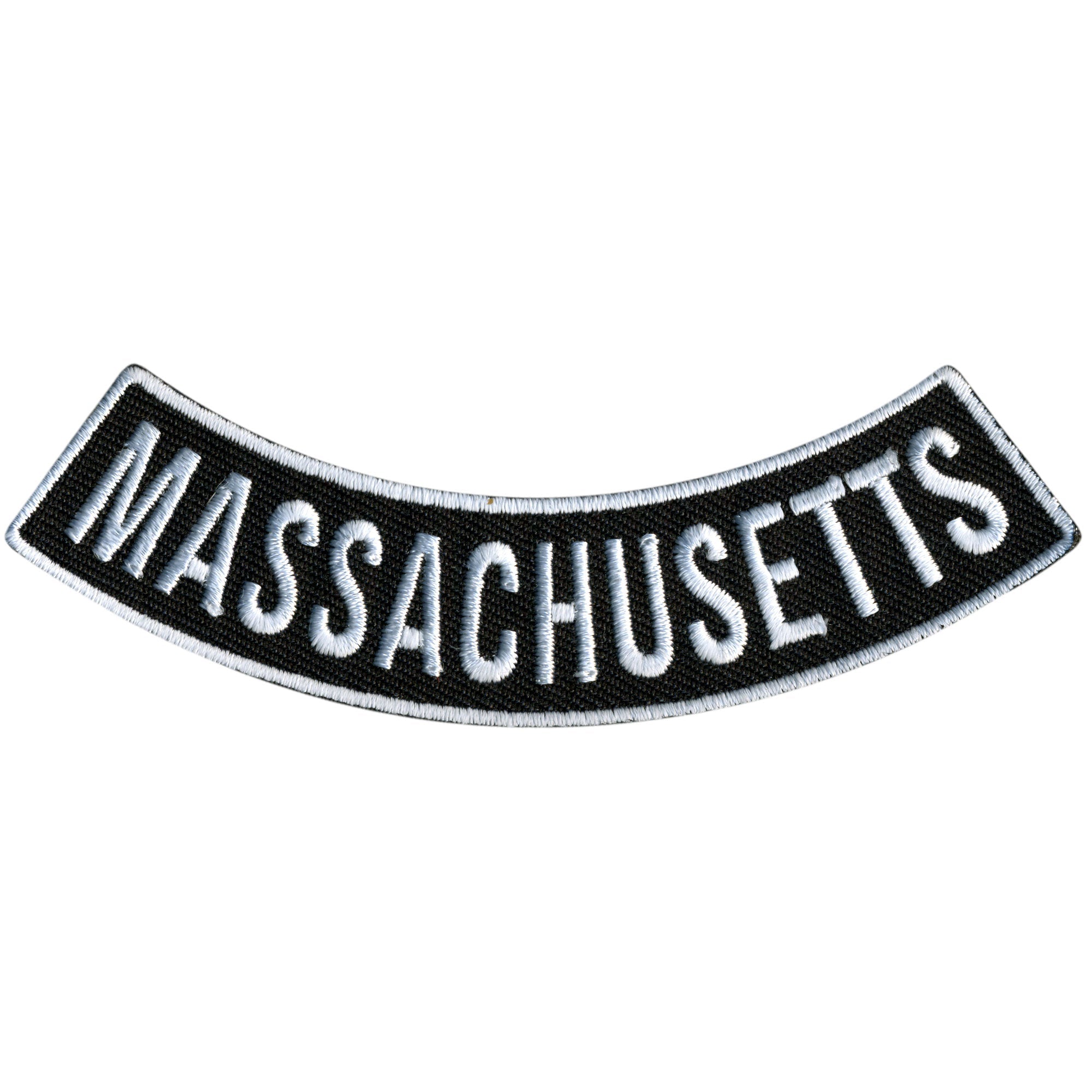 Hot Leathers Massachusetts 4” X 1” Bottom Rocker Patch – Pixies Lounge ...