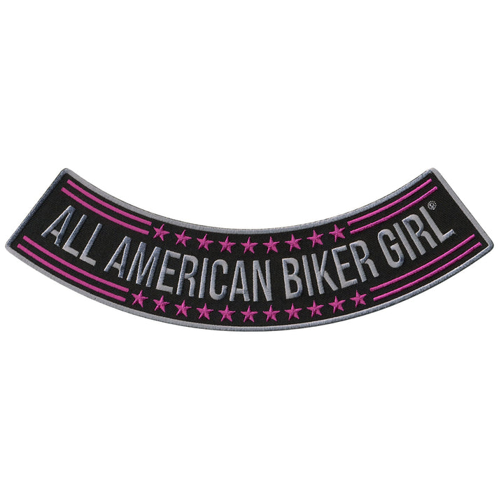 Hot Leathers All American Biker Girl 10” X 2” Bottom Rocker Patch ...