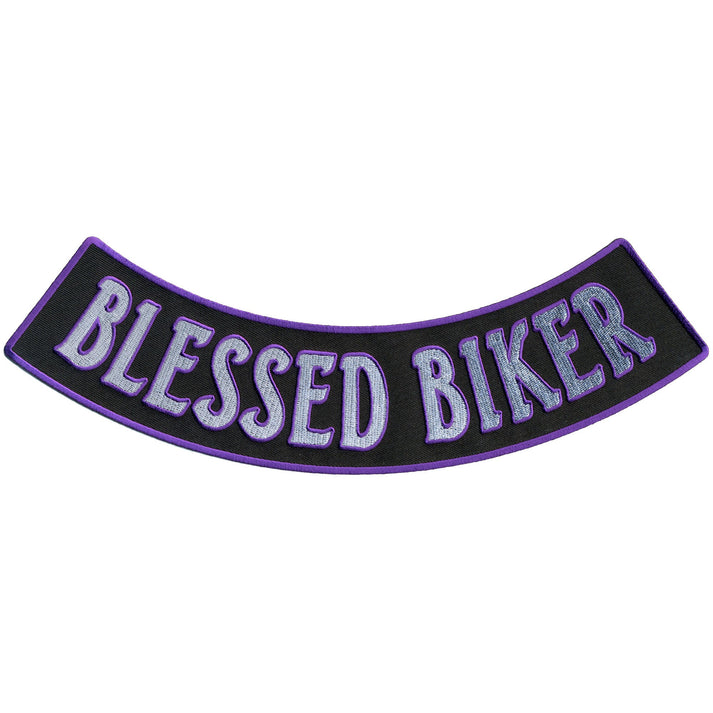 Hot Leathers Blessed Biker 12” X 3” Bottom Rocker Patch – Pixies Lounge ...