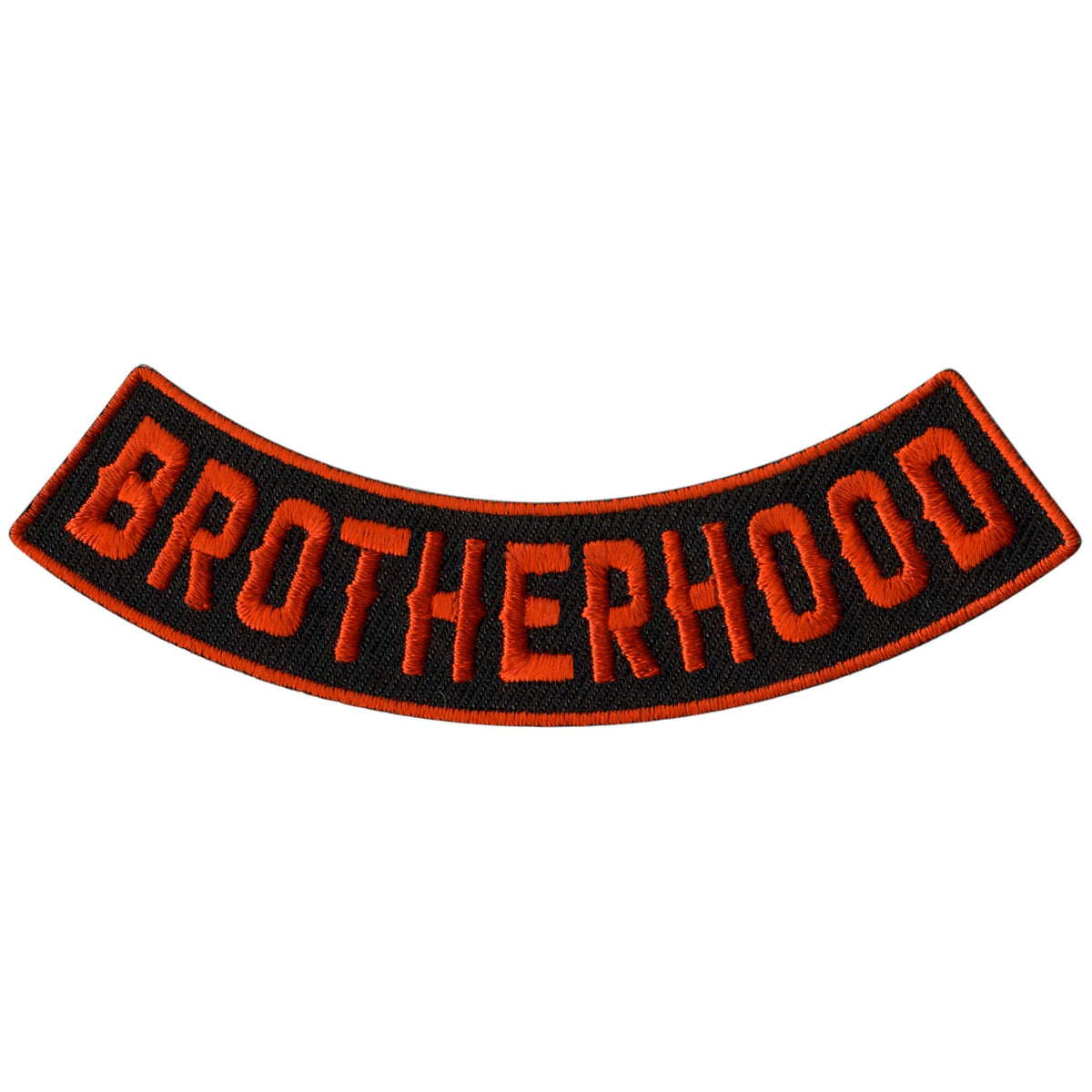 Brotherhood Rocker Patch Hot Leathers Brotherhood 4” X 1” Bottom Rocker Patch – Pixies Lounge Online