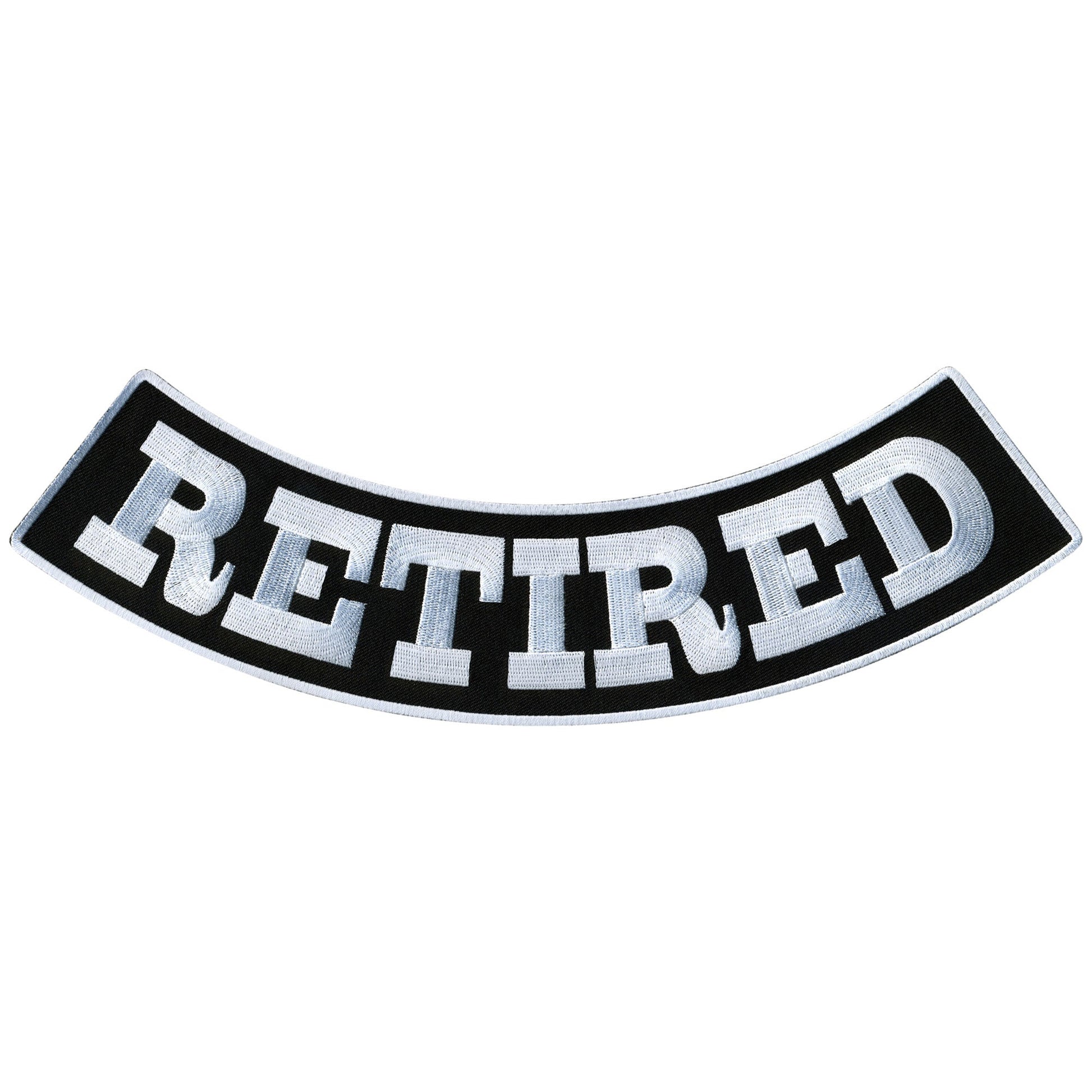 Reflective Retired Rocker Patch Hot Leathers Retired 12” X 3” Bottom Rocker Patch – Pixies Lounge Online