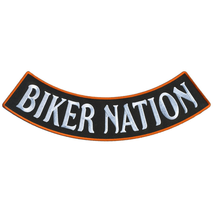 Hot Leathers Biker Nation 12” X 3” Bottom Rocker Patch – Pixies Lounge ...