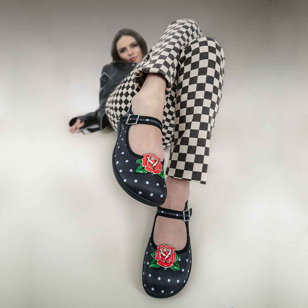 Rockabilly Women's Mary Jane Flats