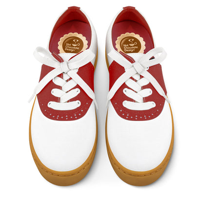 Saddle Red Women's Casual Sneakers
