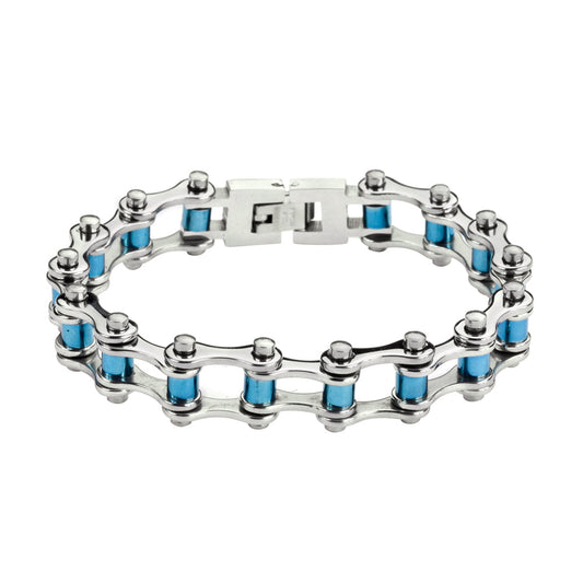 SK1297 Wide All Stainless Steel Bracelet