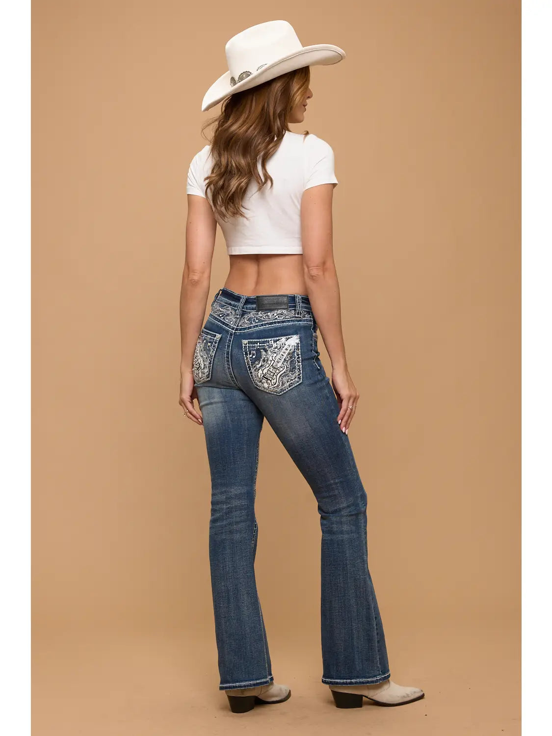 Backstage Rebel Rhinestone Bootcut Jeans
