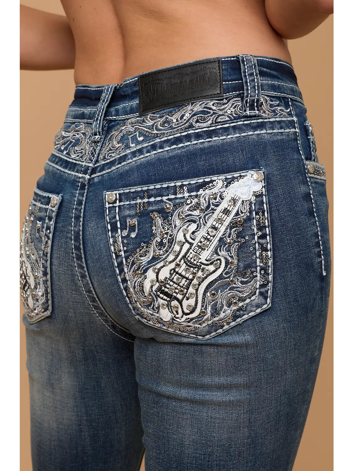Backstage Rebel Rhinestone Bootcut Jeans