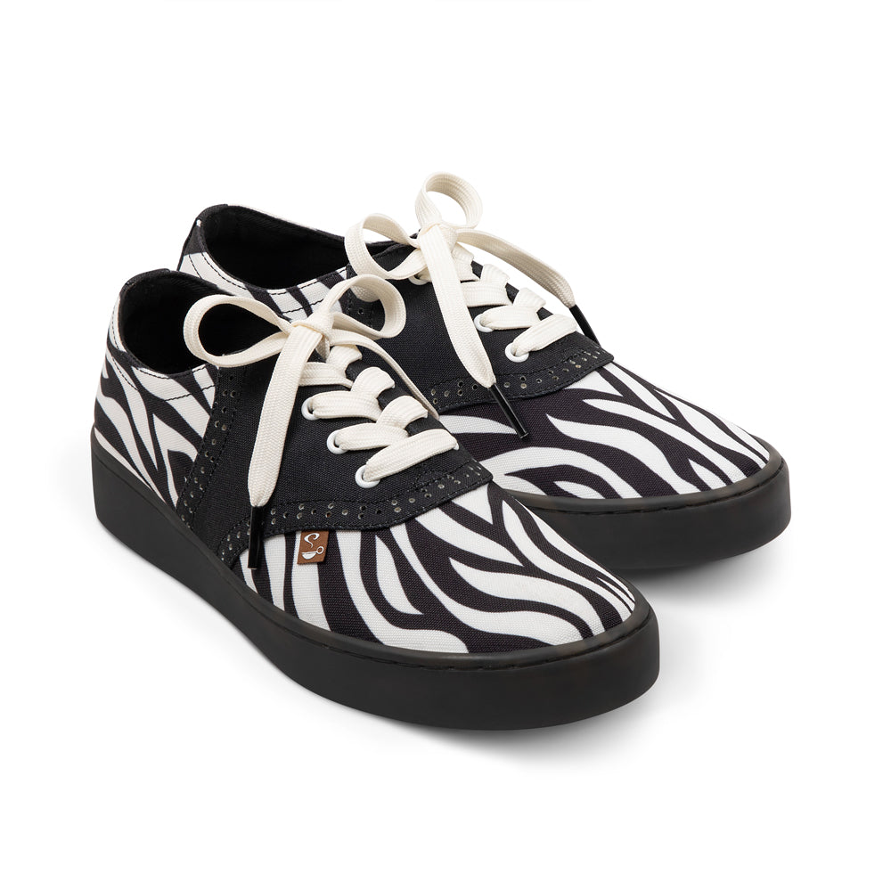Saddle Zebra Women's Casual Sneakers