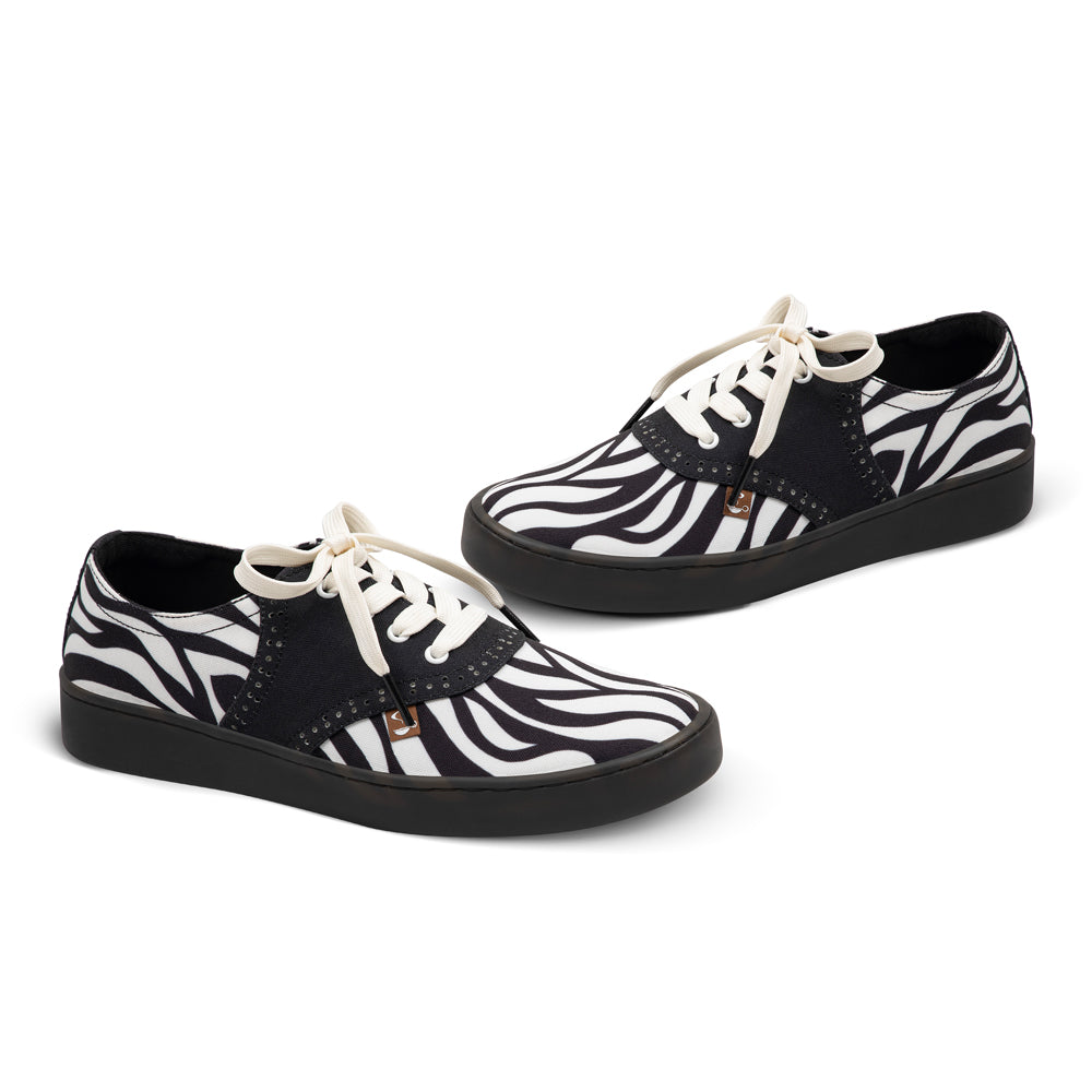 Saddle Zebra Women's Casual Sneakers