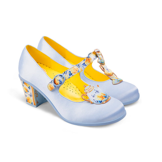 Tea Party Women's Mary Jane Mid Heels