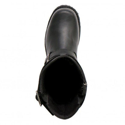 Men's Road Forge Black Engineer Boots - BTM1005