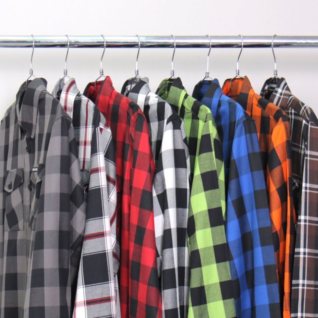 Hot Leathers Men's 'Backroad Saints' Black/Red Cotton Flannel Shirt - Button Front - Riding/Casual/ Work Wear - FLM2002