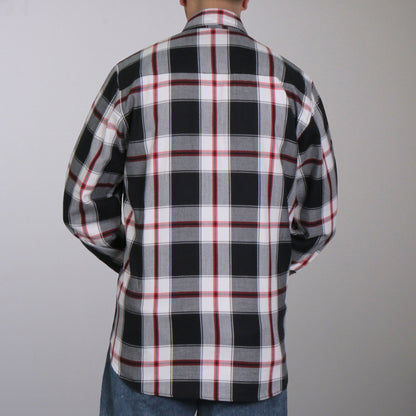 Hot Leathers Men's 'Chrome Riot' Mult/Color Cotton Flannel Shirt - Button Front - Riding/Casual/ Work Wear - FLM2003