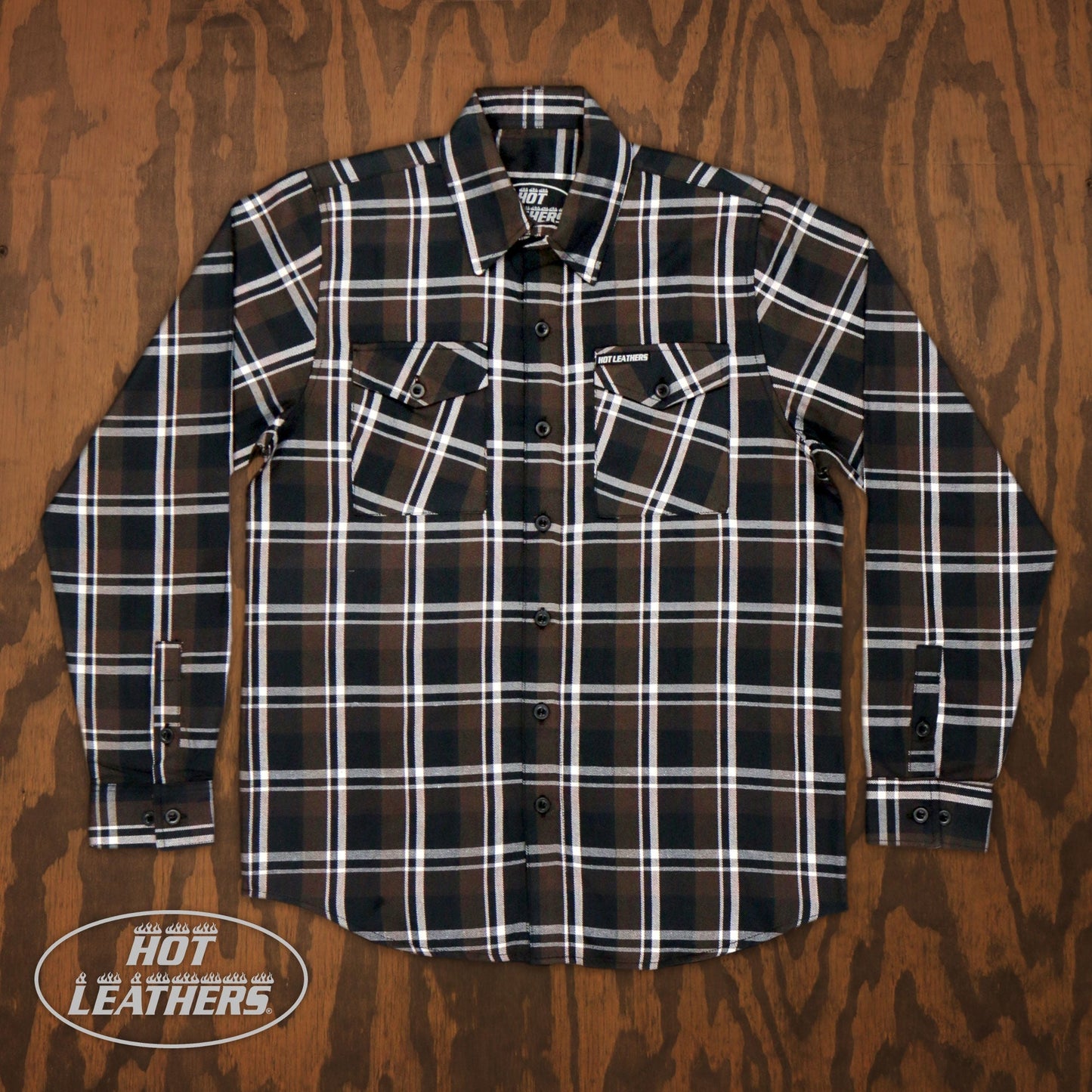 Hot Leathers Men's 'Ash Run' Mult/Color Cotton Flannel Shirt - Button Front - Riding/Casual/ Work Wear - FLM2008