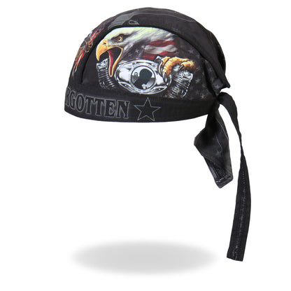 Hot Leathers Born Free Eagle POW Lightweight Headwrap HWH1053