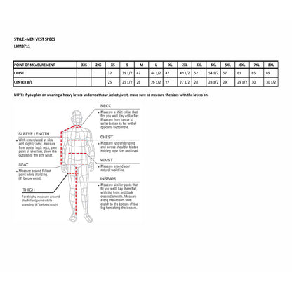 Milwaukee Leather LKM3711 Men's Black Leather Collarless Club Style Motorcycle Rider Vest w/ Dual Front Closure