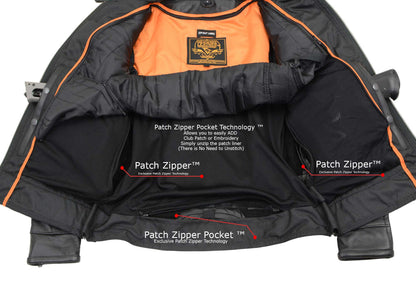 Milwaukee Leather MLL2552 Women's Premium Black Leather Motorcycle Rider Jacket w/ Cool-Tec Leather Treatement