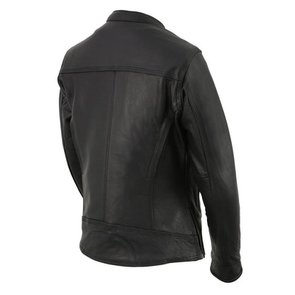 Milwaukee Leather MLL2552 Women's Premium Black Leather Motorcycle Rider Jacket w/ Cool-Tec Leather Treatement
