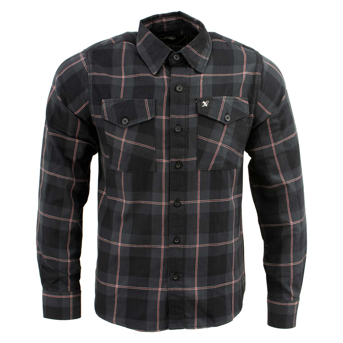 Milwaukee Leather Men's 'Greylock' Mult/Color Long Sleeve Flannel - Cotton Button Up Shirt - MNG11647
