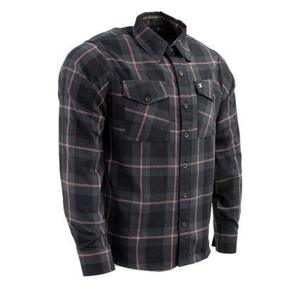 Milwaukee Leather Men's 'Greylock' Mult/Color Long Sleeve Flannel - Cotton Button Up Shirt - MNG11647