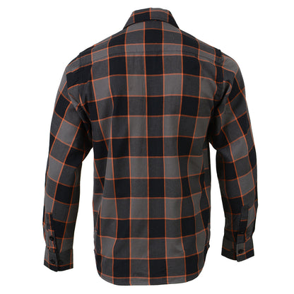 Milwaukee Leather Men's 'Yukon' Mult/Color Long Sleeve Flannel - Cotton Button Up Shirt - MNG11648