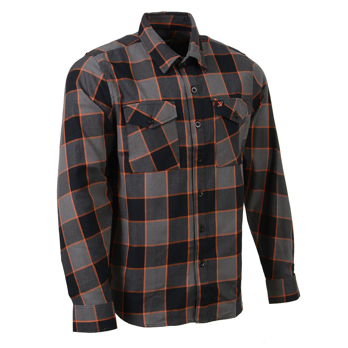 Milwaukee Leather Men's 'Yukon' Mult/Color Long Sleeve Flannel - Cotton Button Up Shirt - MNG11648