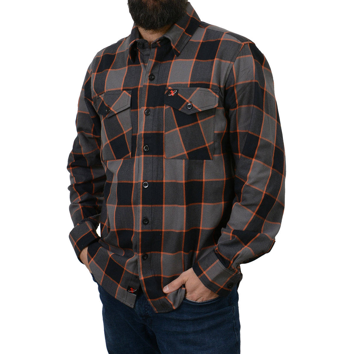 Milwaukee Leather Men's 'Yukon' Mult/Color Long Sleeve Flannel - Cotton Button Up Shirt - MNG11648