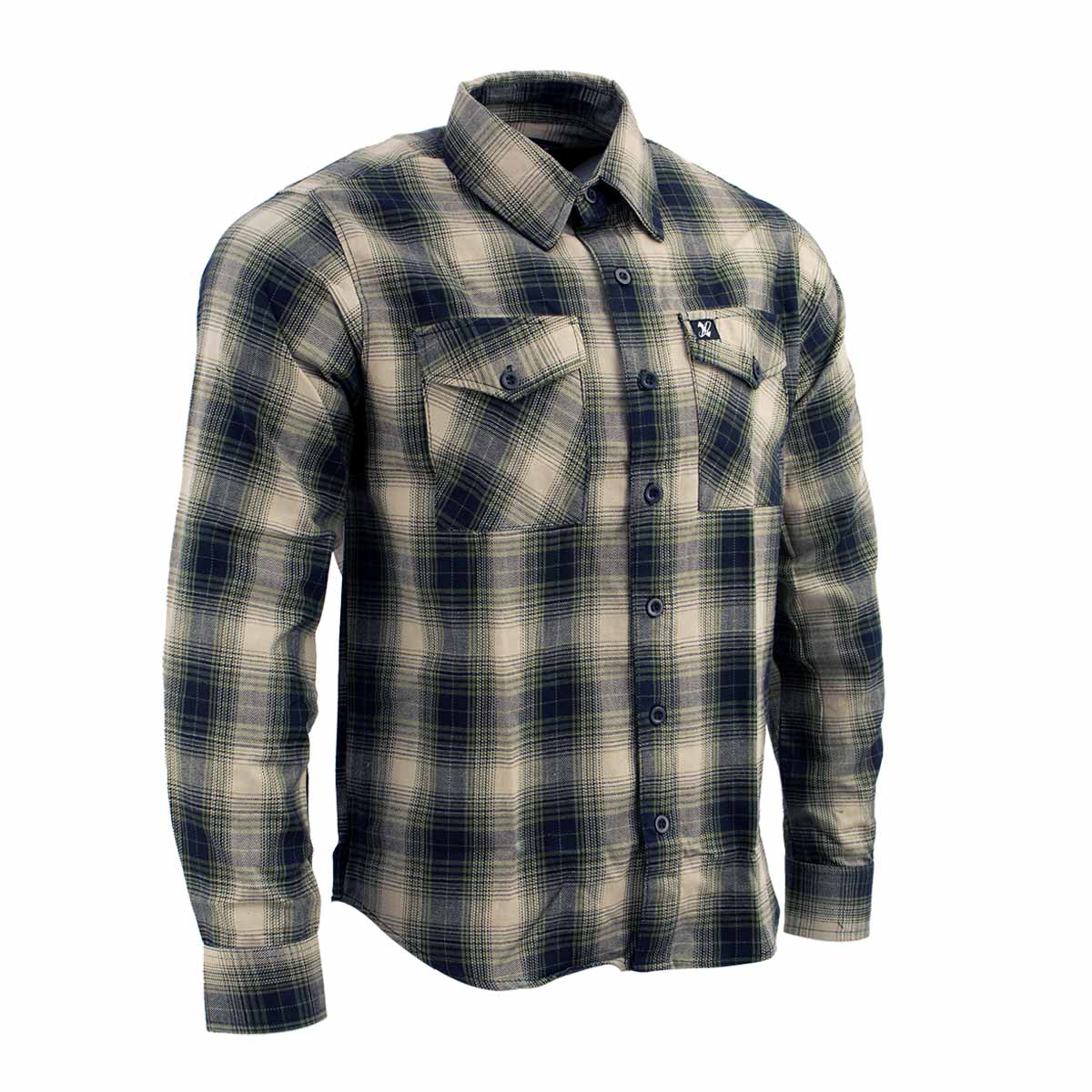 Milwaukee Leather Men's 'Yellow Jacket' Mult/Color Long Sleeve Flannel - Cotton Button Up Shirt - MNG11649