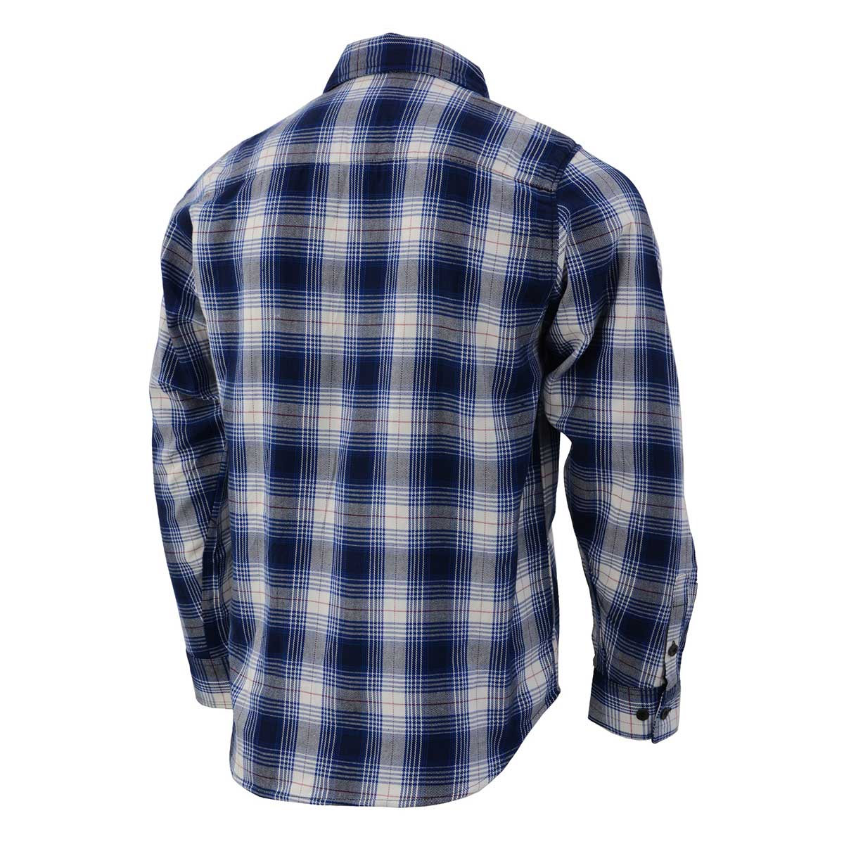 Milwaukee Leather Men's 'Crosswind' Mult/Color Long Sleeve Flannel - Cotton Button Up Shirt - MNG11650