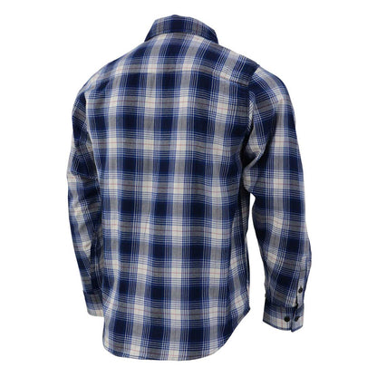 Milwaukee Leather Men's 'Crosswind' Mult/Color Long Sleeve Flannel - Cotton Button Up Shirt - MNG11650