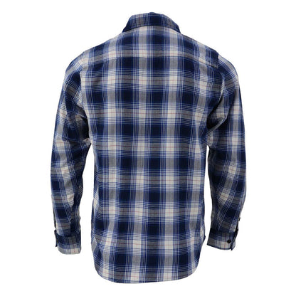 Milwaukee Leather Men's 'Crosswind' Mult/Color Long Sleeve Flannel - Cotton Button Up Shirt - MNG11650