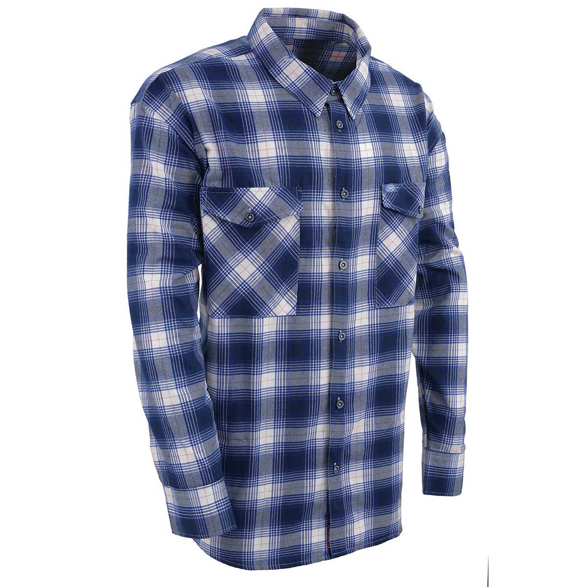 Milwaukee Leather Men's 'Crosswind' Mult/Color Long Sleeve Flannel - Cotton Button Up Shirt - MNG11650