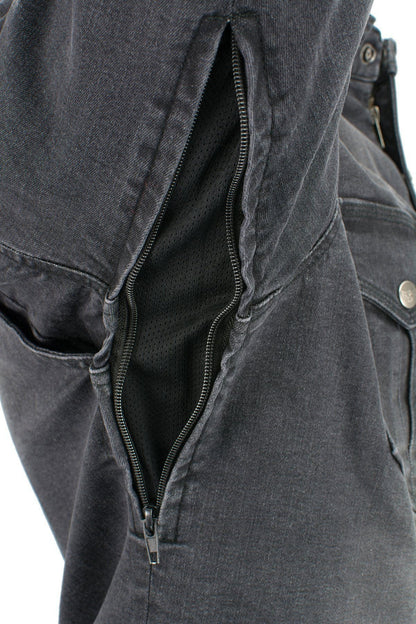 Milwaukee Leather Men's Avalanche Black CE Armored Flannel Shirt with Aramid Reinforced Zones - MPM1620