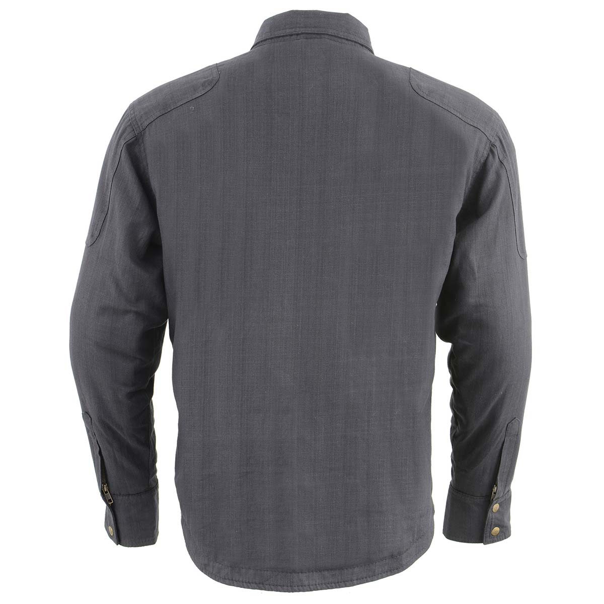 Milwaukee Leather Men's Warpath Black CE Armored Flannel Shirt with Aramid Reinforced Zones - MPM1622