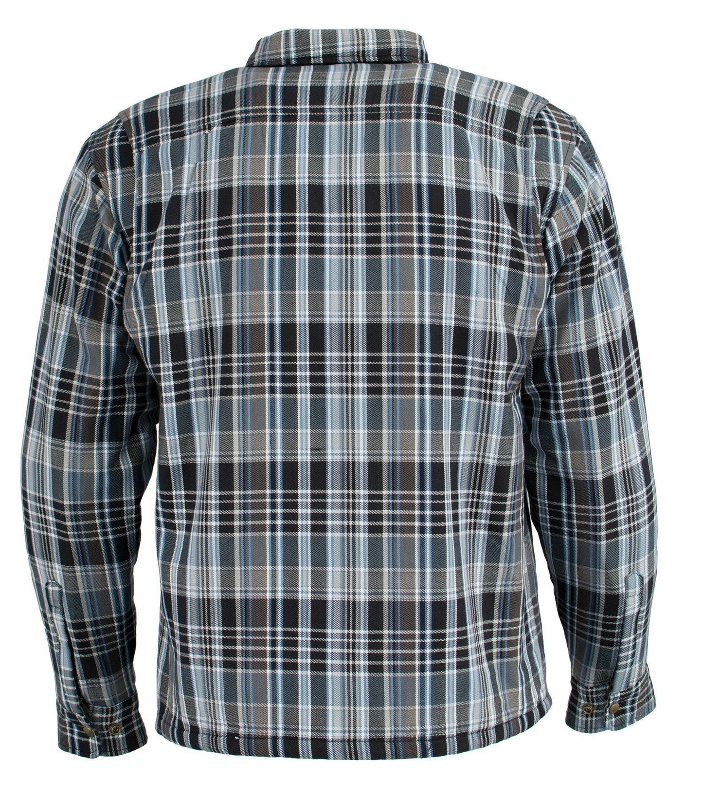 Milwaukee Leather Men's Bloodtrail Multi/Color CE Armored Flannel Shirt with Aramid Reinforced Zones - MPM1636