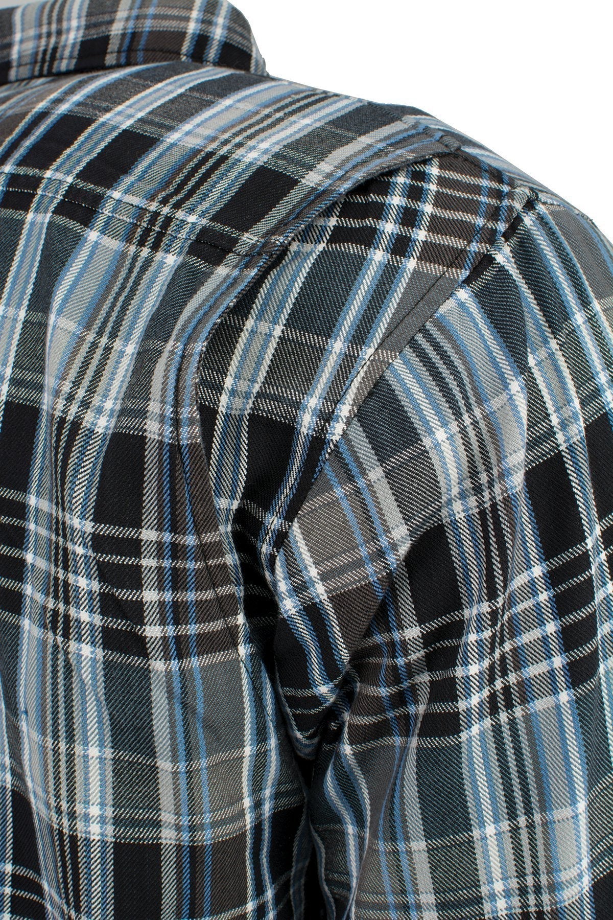 Milwaukee Leather Men's Bloodtrail Multi/Color CE Armored Flannel Shirt with Aramid Reinforced Zones - MPM1636