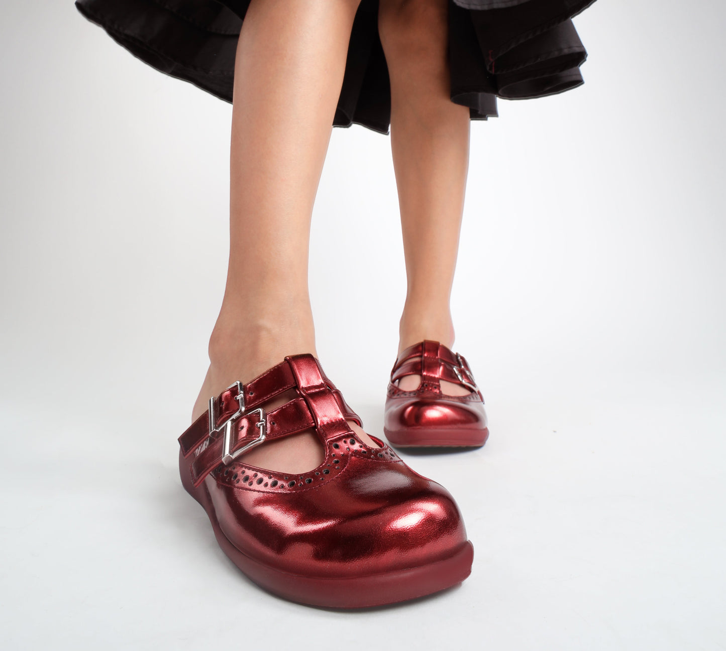 Chrome Crush Crimson Women's Mary Jane Clogs