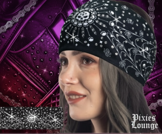 Bling’d Skull Paisley EZ Band