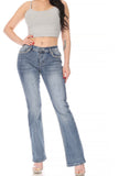 Peek A Boo Open Wings Rhinestone Jeans