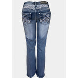 Riding Free Motorcycle Rhinestone Jeans