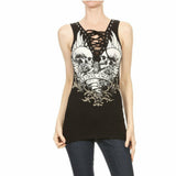 Lethal Angel Eyelet Double Graphic Tank