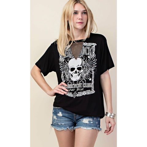 Vocal Freedom Motorcycle Club Mesh Top