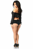 Black Long Sleeve Peasant Top - Daisy Corsets