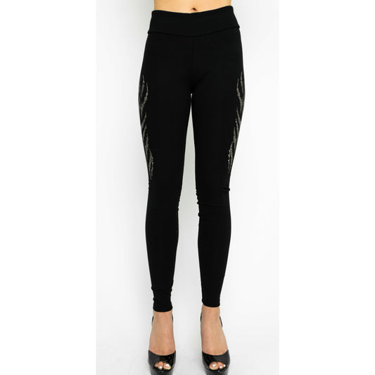 Vocal Rhinestone Flames Legging