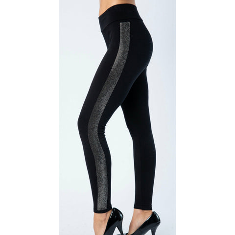 Legging con tiras de diamantes de imitación Vocal Showstopper