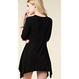 Vocal All Over Rhinestone Asymmetric Tunic